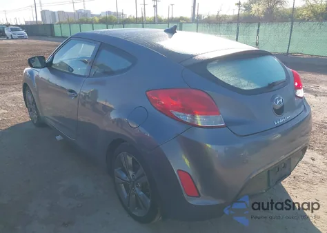 2017 Hyundai Veloster Value Edition from USA, damaged, VIN KMHTC6AD3HU314458